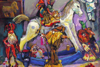 «Троянский конь». Детские игрушки. 2013. Холст, масло. 100х120